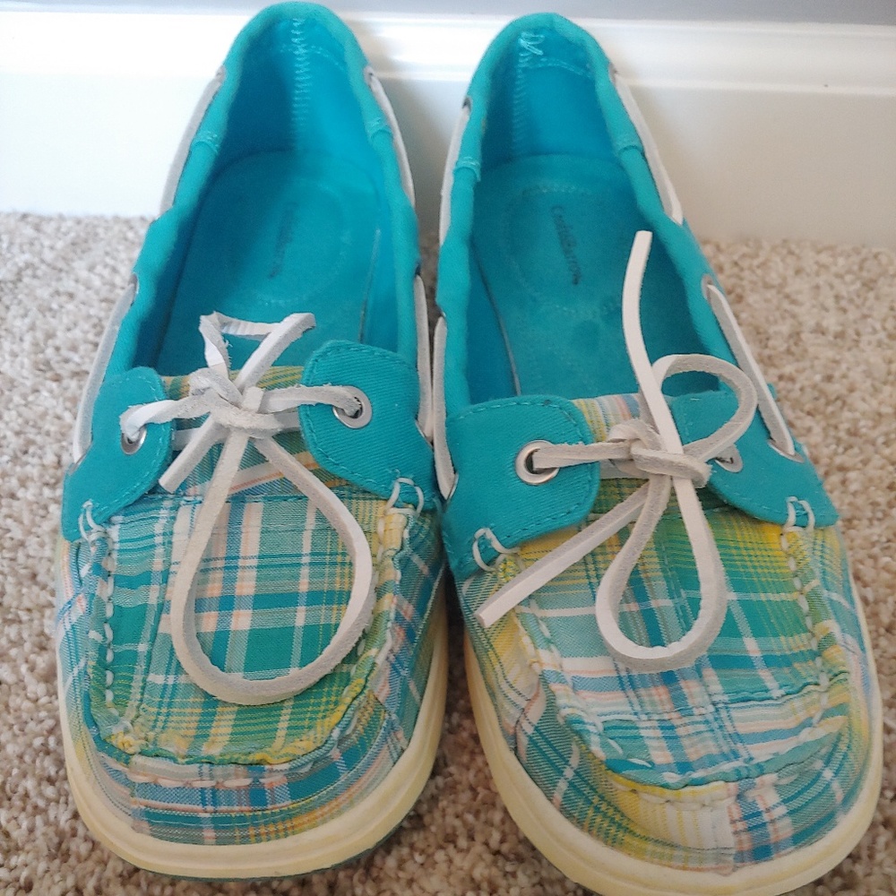 Plaid flats